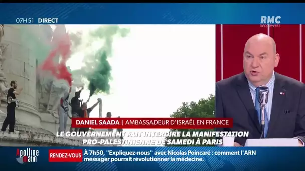 L'ambassadeur d'Israël estime que la manifestation pro-Palestine est un rassemblement pro-terroriste
