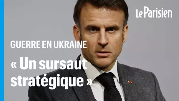 Emmanuel Macron appelle les alliés de l'Ukraine à « ne pas être lâches »