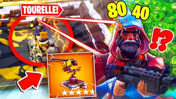 VOILA POURQUOI LA TOURELLE EST CANCER contre le SKin MAGICIEN 🔥 Top1 Fortnite Saison 6