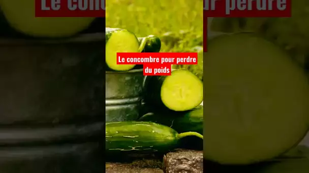 Le concombre pour perdre du poids