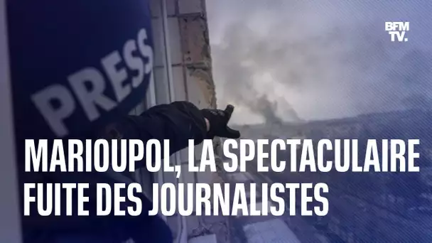 Marioupol, la spectaculaire fuite des journalistes
