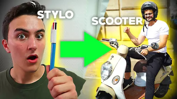 ON A ÉCHANGÉ UN STYLO CONTRE UN SCOOTER (feat. FASTGOODCUISINE) | HugoPOSAY