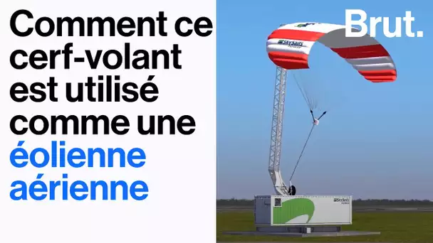 Ce cerf-volant de 120m² est utilisé comme une éolienne aérienne