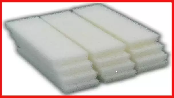 Zanyzap 12 Foam Filter Pad Inserts for Hagen Fluval 204, 205, 206, 304, 305, 306 (A-222)