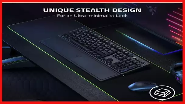 Razer Phantom Keycap Upgrade Set: Unique Stealth Design - Translucent Sides - Bottom-Lasered Legends