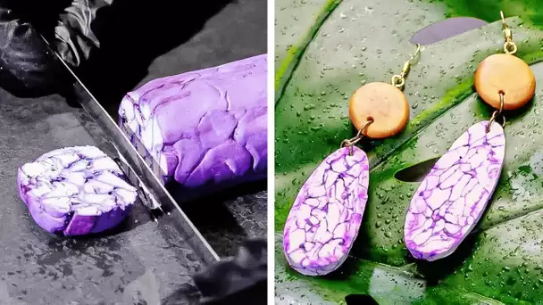 Artisanat DIY en pâte polymère et résine pour rehausser votre style 💍🌸