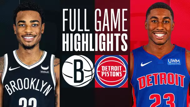 NETS at PISTONS | FULL GAME HIGHLIGHTS | March 7, 2024