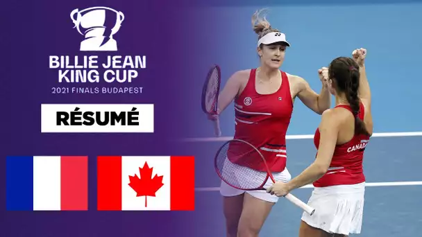 🎾 Résumé BJK Cup :Le Canada s'impose, la France dos au mur