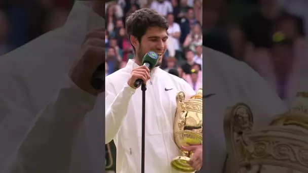 😅 Quand Carlos Alcaraz rend hommage à Novak Djokovic ! #shorts