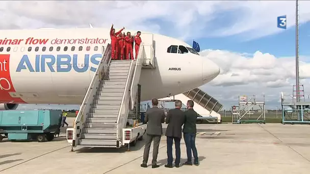 Premier vol réussi entre Tarbes et Toulouse pour Blade, l&#039;aile d&#039;avion “révolutionnaire” d&#039;Airbus