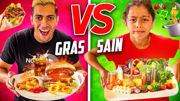 ON MANGE GRAS VS ÉQUILIBRÉ PENDANT 24H ! ( Avec ma soeur)