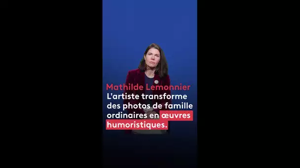 Mathilde déniche de vieilles photos en brocante pour les transformer en drôles d'œuvres d'art