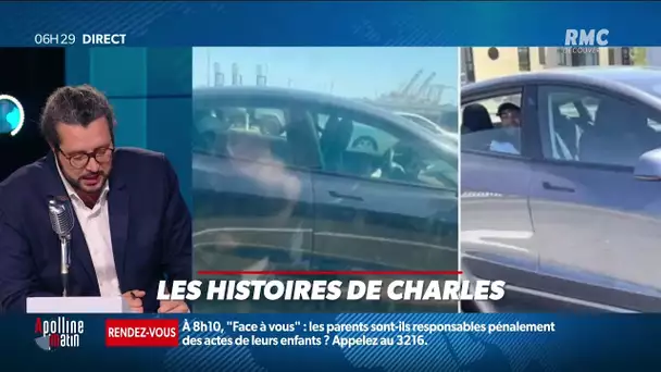 Il nargue la police en conduisant sa Tesla depuis... la banquette arrière