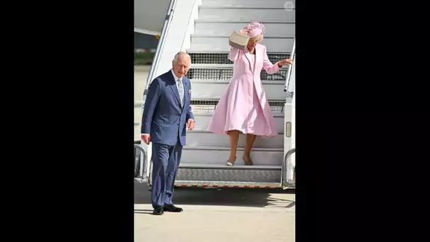 Camilla, une reine en rose en France : son look décrypté, un sac à main à plusieurs centaines d'eu