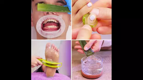 Astuces avec de l'aloe vera pour les problèmes quotidiens #shorts #lifehacks