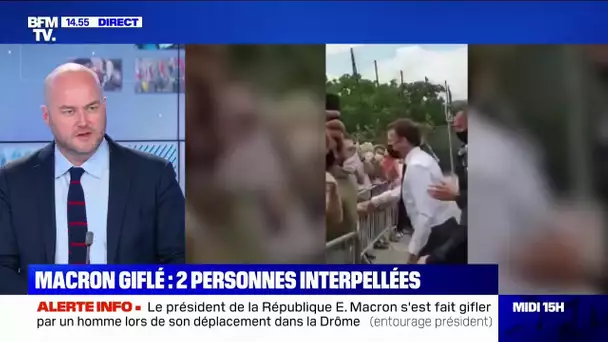 Macron giflé: l'agresseur a crié "Montjoie, Saint-Denis", un slogan "visiblement royaliste"
