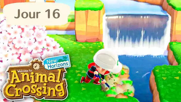 Jour 16 | Les Cascades du Bonheur🌊 | Animal Crossing : New Horizons