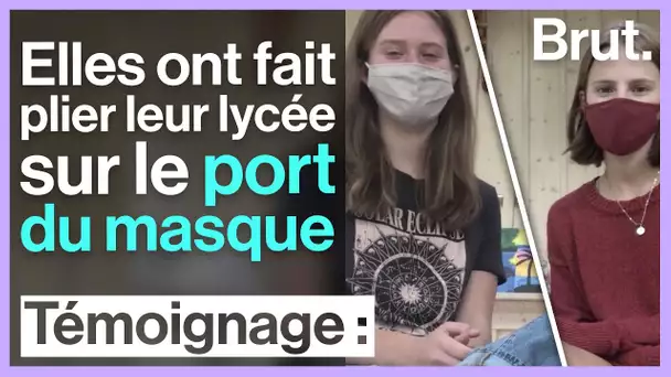 Ava et Julia ont fait plier leur lycée sur le port du masque