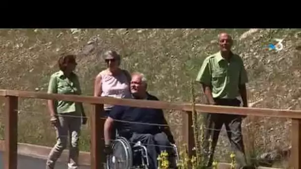 Sentier de randonnee accessible aux handicapes