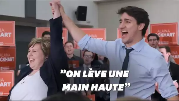 Moqué, Justin Trudeau va réenregistrer son hymne de campagne en français