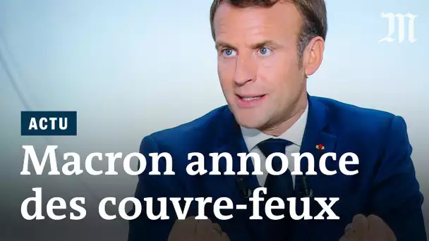 Couvre-feu, application de traçage, aides financières : les annonces d’Emmanuel Macron