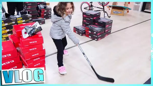 Jen veut jouer au HOCKEY sur GLACE ! Comme Papa !