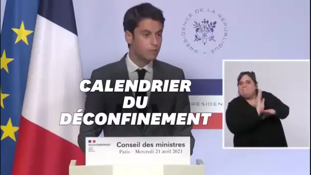 Gabriel Attal confirme le déconfinement en mai lors du conseil des ministres du 21 avril