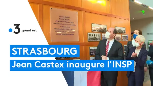 Jean Castex inaugure l'INSP, qui succède à l'ENA à Strasbourg