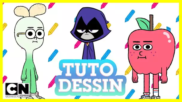 Tuto Dessin 🇫🇷 | Apprends à dessiner Pomme, Oignon et Raven !