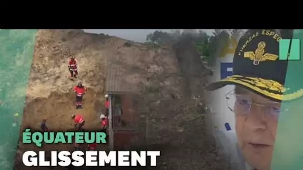 Les images impressionnantes d'un glissement de terrain en Équateur