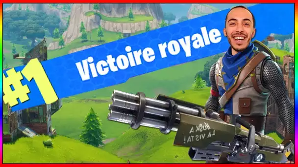 TOP 1 SUR FORTNITE AU MINIGUN AVEC LIA ET L'EQUIPE !!