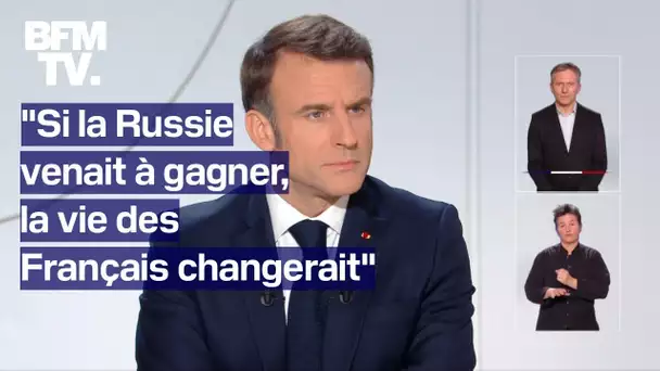La prise de parole d'Emmanuel Macron sur le soutien français à l'Ukraine en intégralité