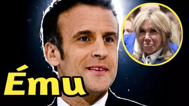 (Vidéo):  Emmanuel Macron, ému, s'adresse à sa femme devant 30 000 personnes
