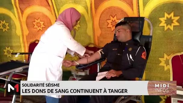 Solidarité séisme: les dons de sang continuent à Tanger