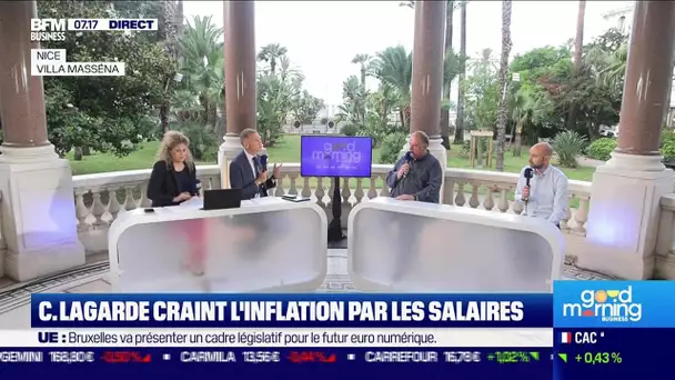 Christophe Barreau face à Jean-Marc Daniel: Christine Lagarde craint l'inflation par les salaires