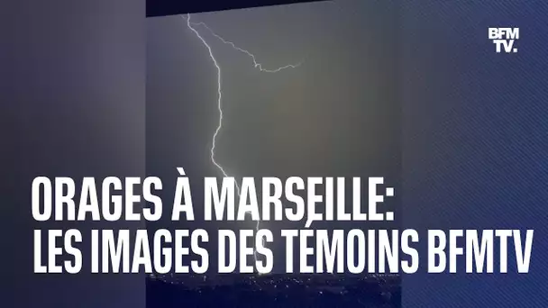 Orages à Marseille: les premières images des témoins BFMTV