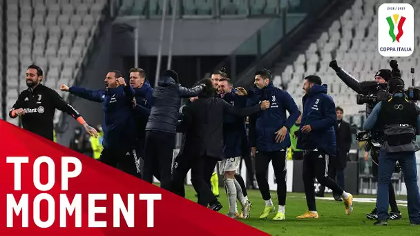 Juventus celebrate reaching the Coppa Italia final | Juventus 0-0 Inter | Coppa Italia 2020/21