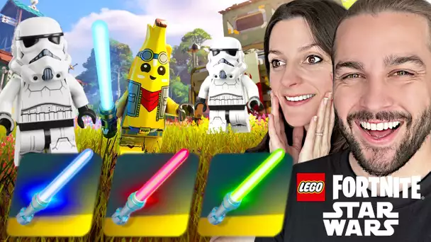 ON A TROUVÉ UN SABRE LASER SUR LEGO FORTNITE STAR WARS !