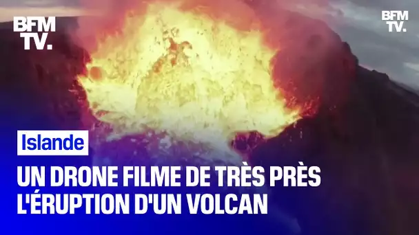 En Islande, un drone se crash dans un volcan en pleine éruption