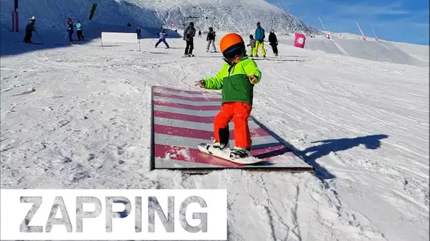 À 3 ANS IL S'ATTAQUE DÉJÀ AU SNOWPARK !