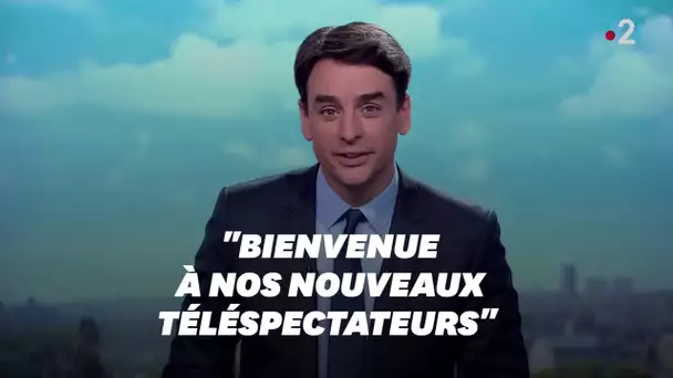 Au JT de France 2, Julian Bugier se moque de l'incident technique de TF1