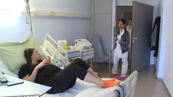 Alitée 24h/24 à l'hôpital pendant sa grossesse à risque