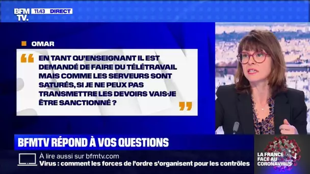 Comment transmettre les devoirs si les serveurs sont saturés ? BFMTV répond à vos questions