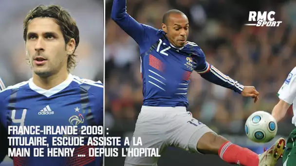 France-Irlande 2009 : Titulaire, Escudé assiste à la main de Henry ... depuis l'hôpital