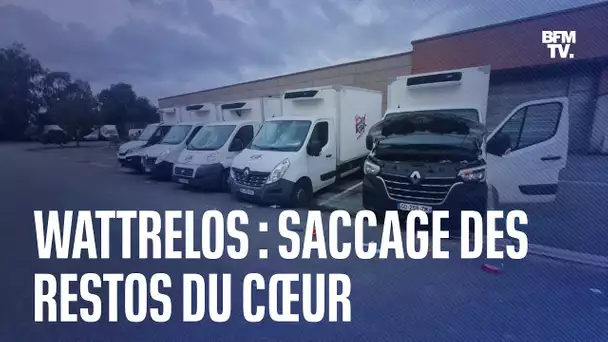 Un site logistique des Restos du cœur vandalisé dans le Nord, 12 camions saccagés