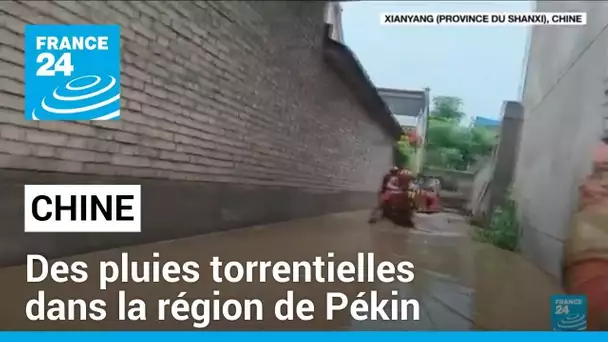 En Chine, des pluies torrentielles se sont abattues dans la région de Pékin • FRANCE 24