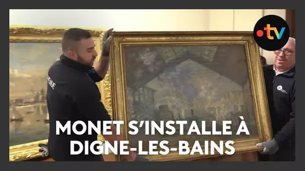 La Gare Saint Lazare, peinture de Claude Monet exposée à Digne-les-Bains