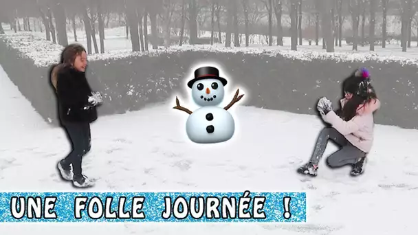 UNE FOLLE JOURNÉE : Bataille de boules de neiges et Slime / Family Vlog