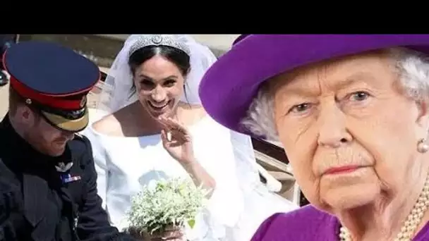 Rude' Harry 'remis à sa place' par la reine après la dispute sur le diadème de mariage de Meghan - r