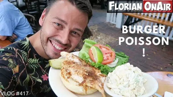 Un BURGER au POISSON FRAIS à KEY WEST en FLORIDE - VLOG #417